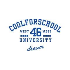 cool for school 46 university dreem typography design 