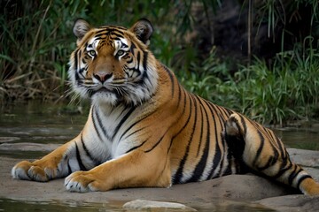 Naklejka premium wild South China tiger