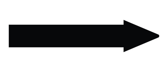 long arrow vector icon. double side left and right  straight Horizontal long arrow icon. flat style long arrow vector illustration.