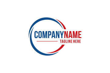 Abstract Swossh Logo Template