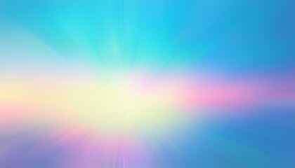 Obraz premium 무지개빛이 부드럽게 흘러가는 꿈 같은 배경, 희망과 즐거움을 상징하는 이미지