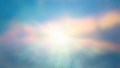 무지개빛이 부드럽게 흘러가는 꿈 같은 배경, 희망과 즐거움을 상징하는 이미지