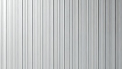 Vertical ribbed texture on light grey surface. Seamless design. Ideal for modern architecture. Striped metal zinc material. Perfect for flooring wall cladding. Neutral color great for interior