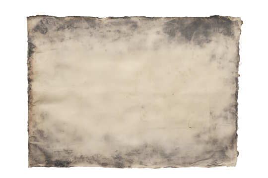 黒い汚れが広がる古びた紙のヴィンテージテクスチャ | Vintage Textured Paper with Dark Stains and Weathered Edges