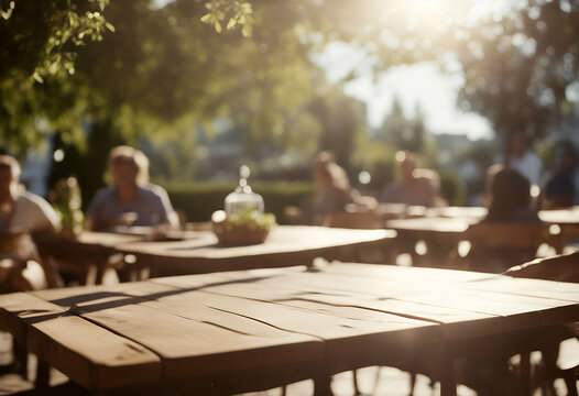 people table gathering outdoor wooden sunny sitting cafe a dinner trending photo background day close empty tables family wood summer garden holiday friends dining eating nature floor spring board - Powered by Adobe