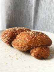 Sweet and Tasty Cinnamon Twist on a White Plate