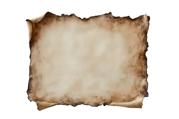 焦げ跡が残るエッジの古い巻物風の紙のテクスチャ | Vintage Scroll-Like Paper Texture with Burnt Edges