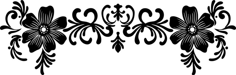 Vintage decorative border victorian illustration