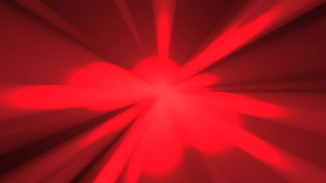 Blurry flashy colorful light rays animation on a black background