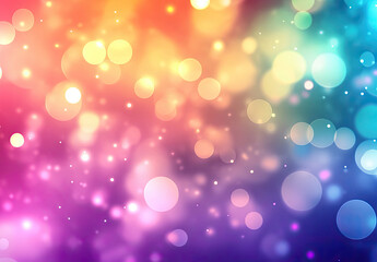 Vibrant Multicolor Bokeh Effect with Soft Glow