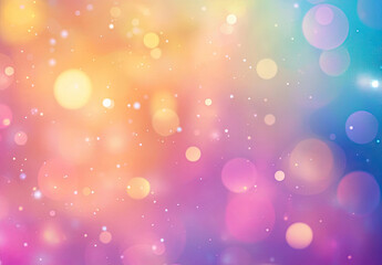 Vibrant Multicolor Bokeh Effect with Soft Glow