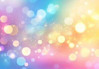 Vibrant Multicolor Bokeh Effect with Soft Glow