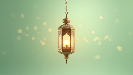 Golden ornate lantern - Hope and celebration - Suitable for religious holidays