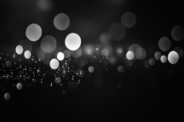 Abstract bokeh lights on a dark background