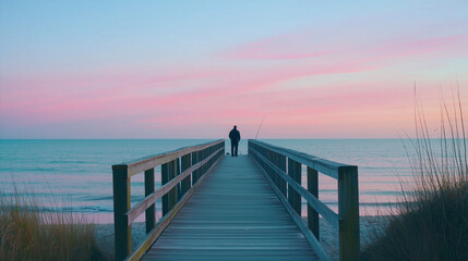 Obraz premium pier on the beach