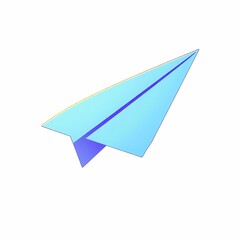 Fototapeta premium Pastel Paper Airplane Soaring: A vibrant, pastel-colored paper airplane takes flight, symbolizing dreams, journeys, and the boundless possibilities that await.