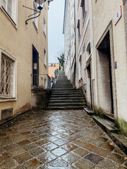 European Street Stairs 