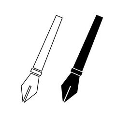 Set Old pen icon vector,set retro pen icon design vector,Set classic pen icon vector on white background , vintage pen icon vector illustration 