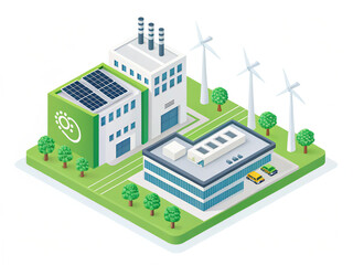 vector isometric city