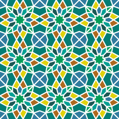 Abstract Islamic Motifs Pattern. An Islamic Background Elegance in Design