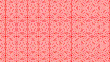 麻の葉　赤　ピンク　桃色　自然　和柄　テキスタイル