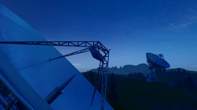  Information transmission radar telescope ground detection station