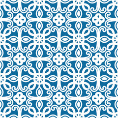 Fototapeta premium pattern batik flower damask ethnic boho ikat texture tribal geometric background