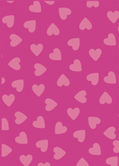 Colorful background with cute and cheerful heart pattern, Valentine's day theme love pattern background