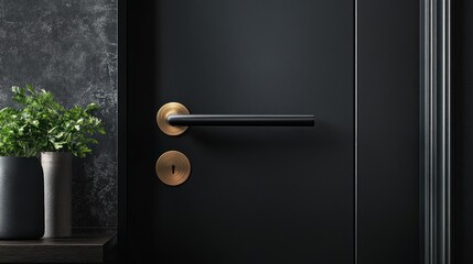 Obraz premium door with key