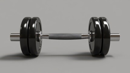 Obraz premium Black Dumbbell Weightlifting Exercise Fitness Gym