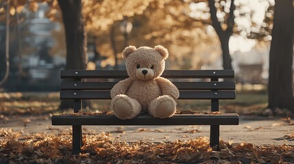 Abandoned Teddy Bear – Nostalgic Scene for Childhood Stories & Emotional Branding