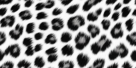Stylish black and white leopard print texture for design projects