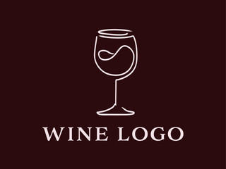 Modern Wine Bar Logo Elegant chic trendy elegant  branding classy sophisticated Minimalist Design 