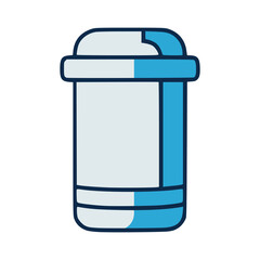 water filter clean hygiene drink healthy flat color vector illustration template design