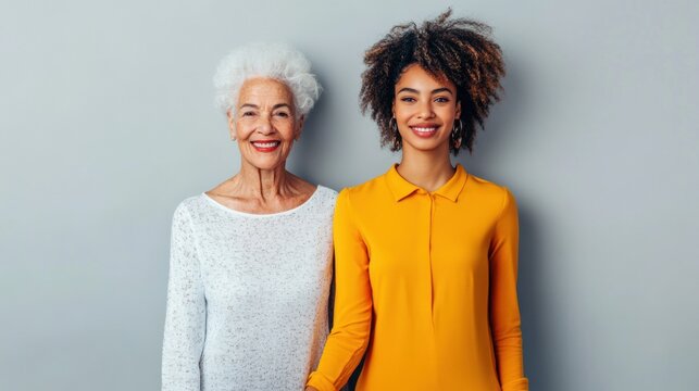 happy multigenerational women smiling together