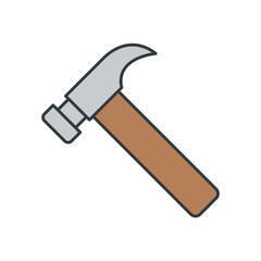Hammer icon vector design templates simple and modern concept