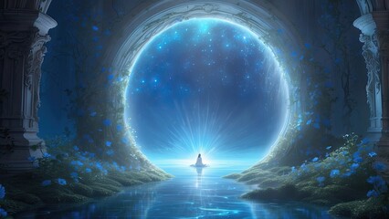 1. **Holographic Light Spot HUD with Transparent Background**