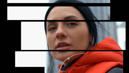 Media Reveal Horizontal Shapes
