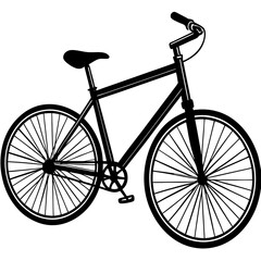 vintage bicycle silhouette