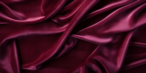Obraz premium ワインレッドの布の背景 Generated image