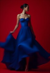 Red and Blue Elegance Model