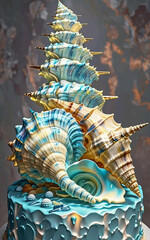 sea shell cake 