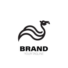 Camel Logo. Camel Logo Design. Camel Logo Brand. Camel Logo Vector Design Isolated on White Background