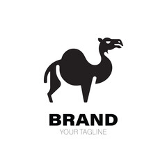 Camel Logo. Camel Logo Design. Camel Logo Brand. Camel Logo Vector Design Isolated on White Background