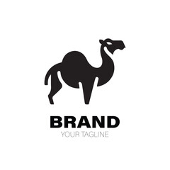 Camel Logo. Camel Logo Design. Camel Logo Brand. Camel Logo Vector Design Isolated on White Background