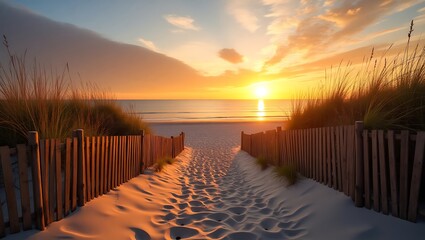 Fototapeta premium sunset over the sea