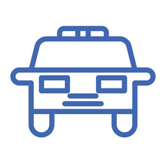 police car color icon