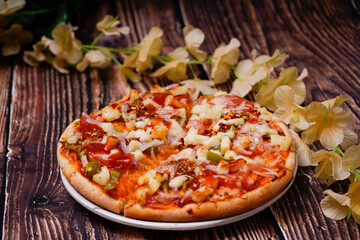 Pizza food photography use in hotel and cafe Ad.Campaign