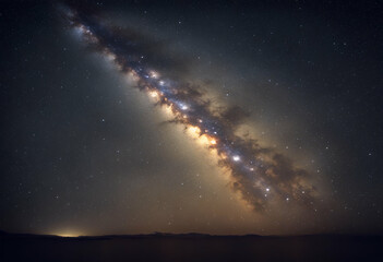 Fototapeta premium clearly dark milky way night galaxy lactic star sky universe space background astronomy cosmos nebula long exposure science starry nature nightscape astrophotography photo astro landscape cosmic