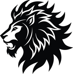 lion head silhouette